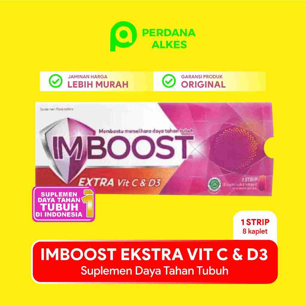 Jual Imboost Extra Vitamin C Dan D Suplemen Daya Tahan Tubuh Isi