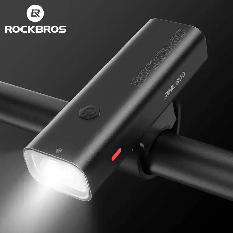 Jual Lampu Led Depan Sepeda Rockbros RHL800 Original Mtb Gunung Lipat