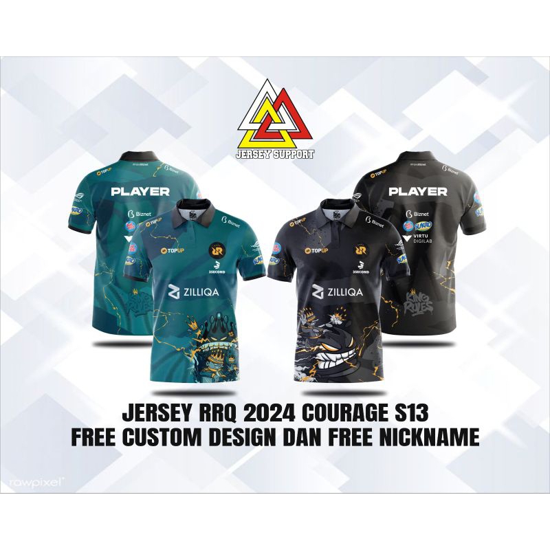 Jual JERSEY RRQ 2024 COURAGE S13 Shopee Indonesia