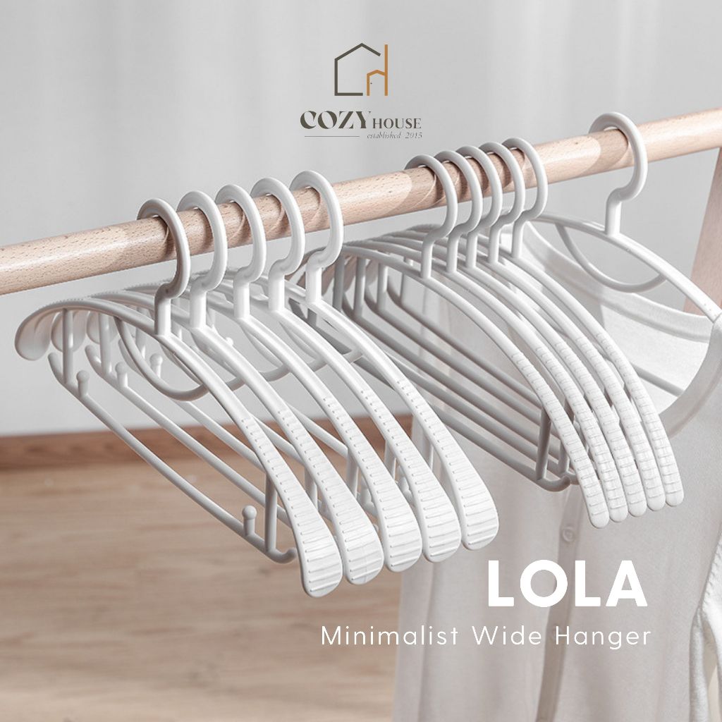 Jual Cozyhouse Lola Minimalist Wide Hanger Gantungan Baju Lebar