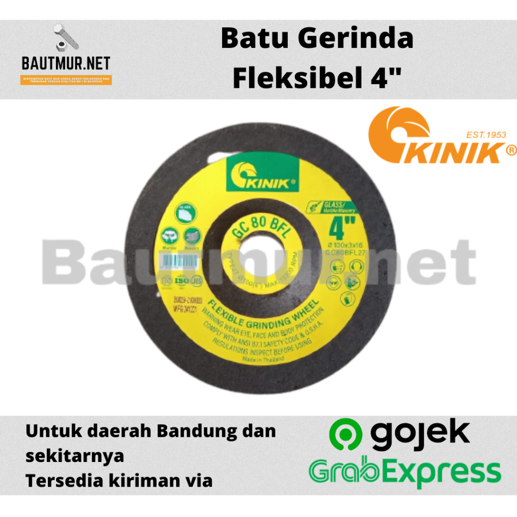 Jual Batu Gerinda KINIK Flexible 4 GC 80 Batu Gurinda Poles Kaca