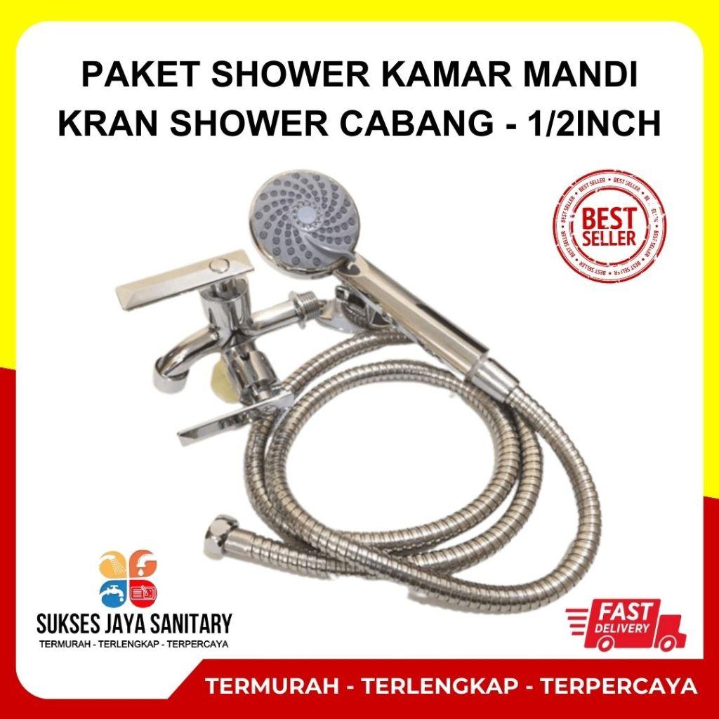 Jual In Paket Shower Kamar Mandi Premium Dan Kran Shower Cabang