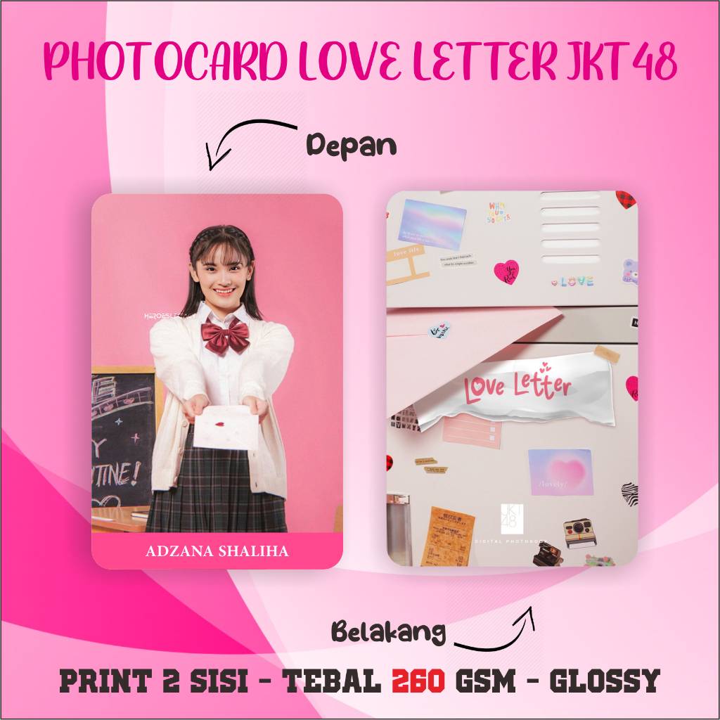 Jual Photocard Jkt Tema Love Letter Edition Unofficial Photo