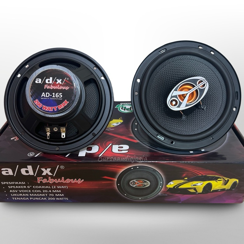 Jual Speaker Pintu Mobil Coaxial ADX AD 165 6 Inch Fabulous Shopee