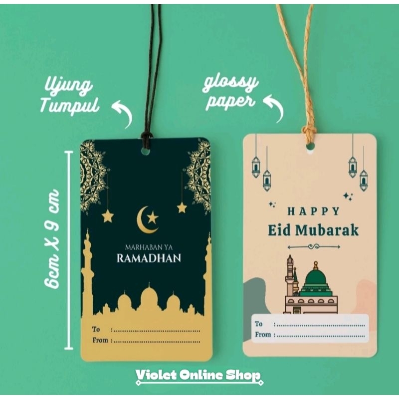 Jual Hang Tag Idul Fitri Hampers Lebaran Kado Gift Box Lebaran