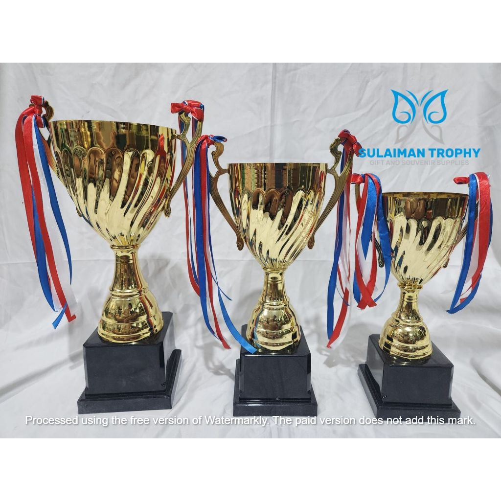 Jual Piala Trophy Impor Metal Logam Besi Kuningan Cawan SET Shopee