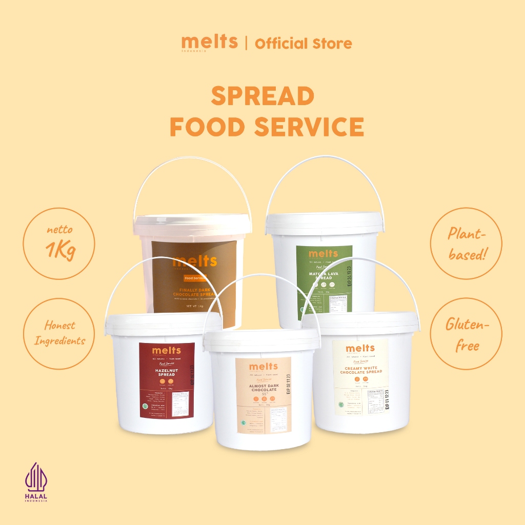 Jual Melts Food Service Almost Dark Chocolate Spread Selai Coklat