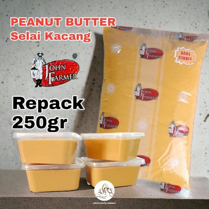 Jual John Farmer PEANUT BUTTER CREAMY CHUNKY REPACK 250gr Selai