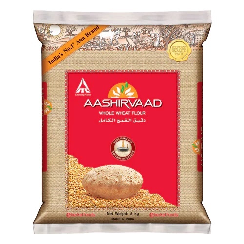 Jual Chakki Atta Aashirvaad India Kg Whole Wheat Flour Tepung