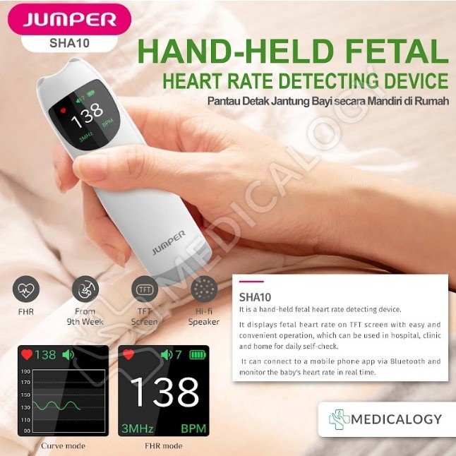 Jual Fetal Doppler Sha Jumper Alat Deteksi Detak Jantung Janin Bayi