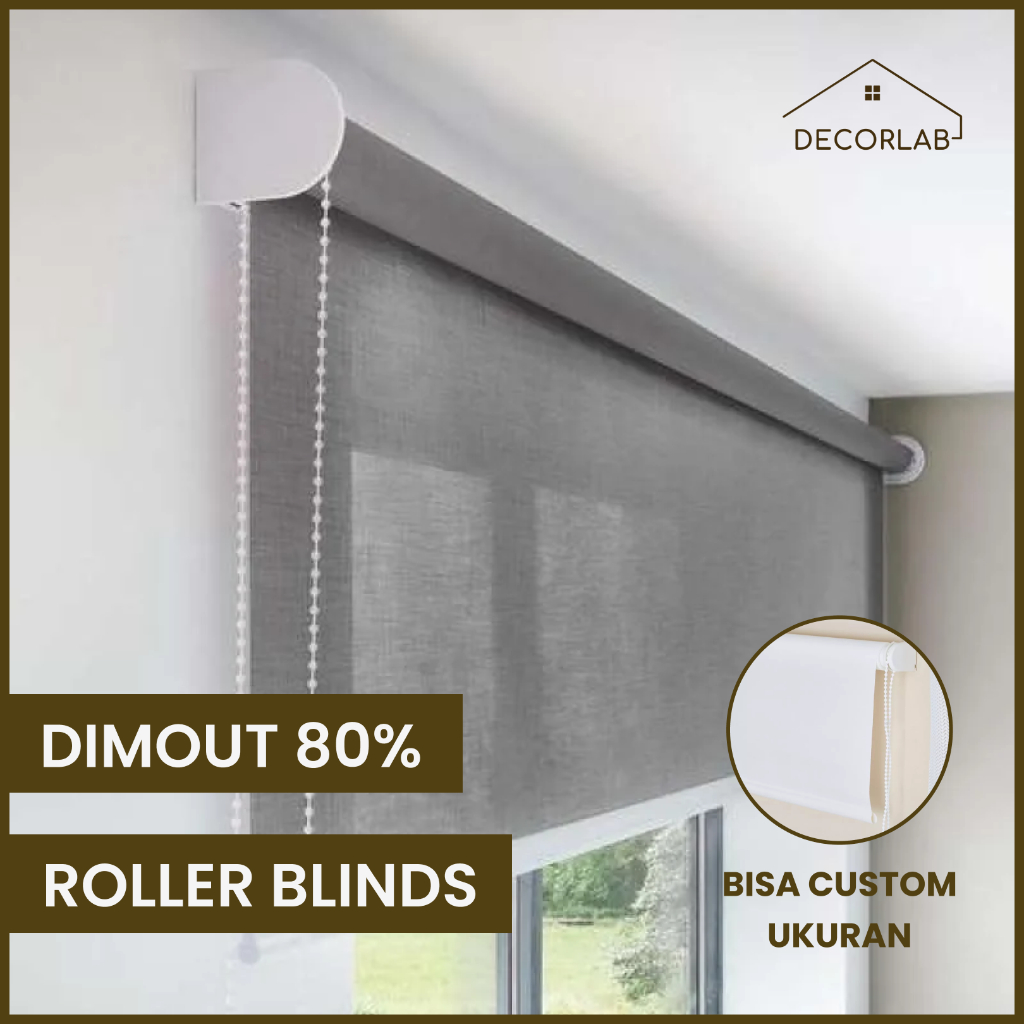 Jual Roller Blind Dimout Tirai Gulung Gorden Gulung Tirai