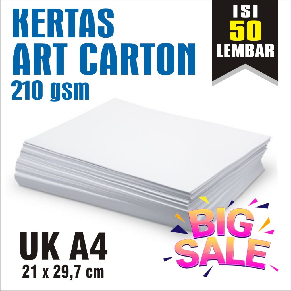 Jual Art Karton Gsm A Isi Lbr Kertas Carton Paper Glossy