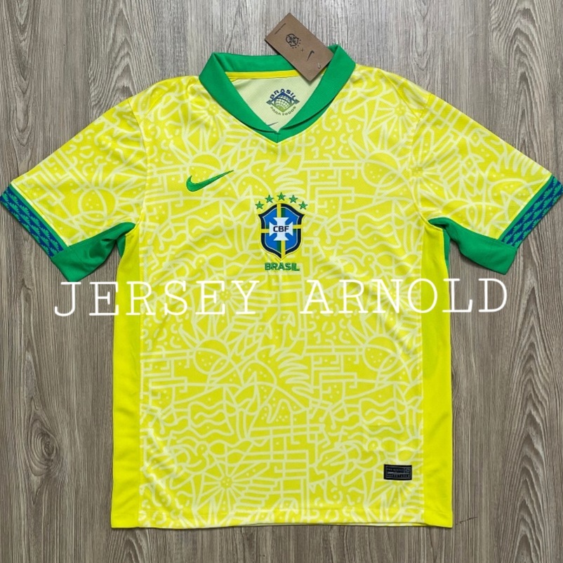 Jual JERSEY BRAZIL HOME MUSIM 24 25 2024 2025 GO GRADE ORI THAILAND AAA