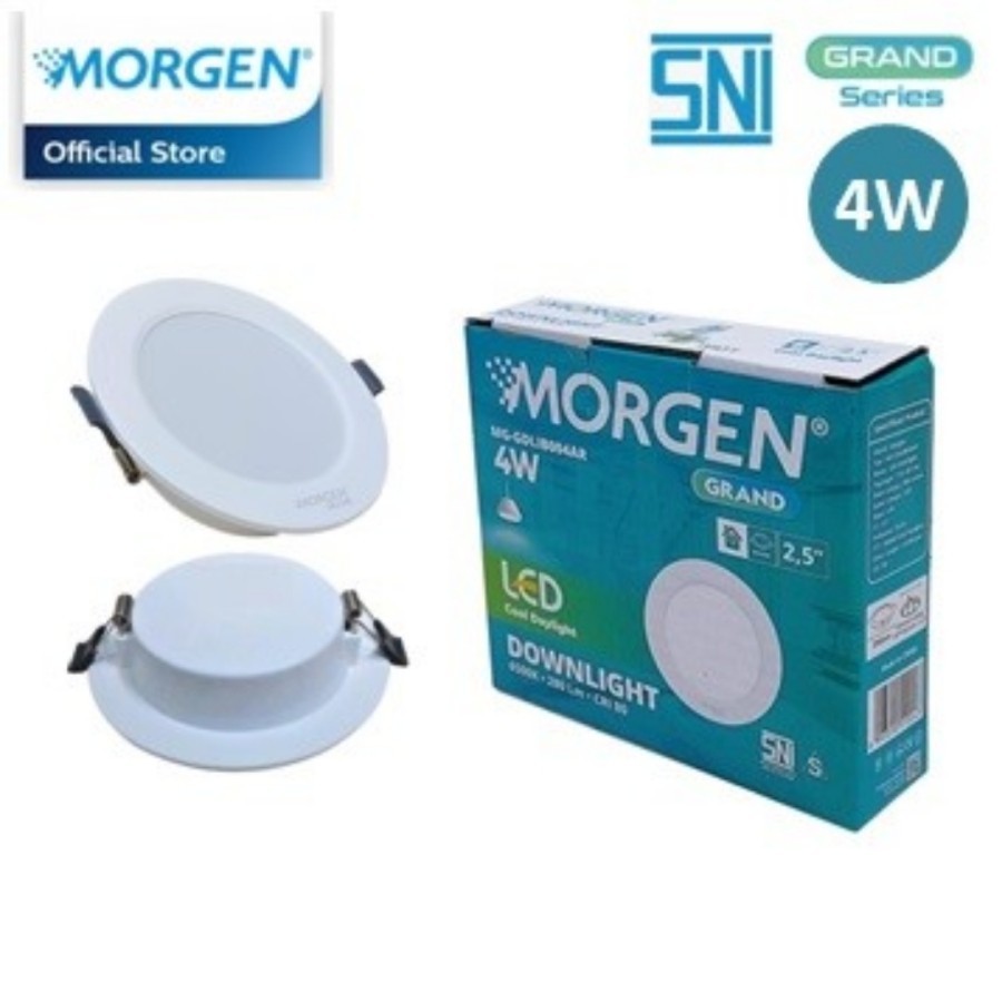 Jual Lampu Downlight LED Panel Bulat Morgen Grand 4 5 9 12 18 Watt