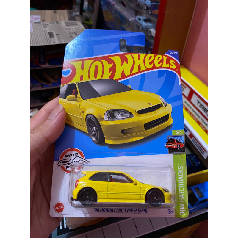 Jual Hotwheels 99 Honda Civic Type R EK9 Kuning Original Dan Ber SNI