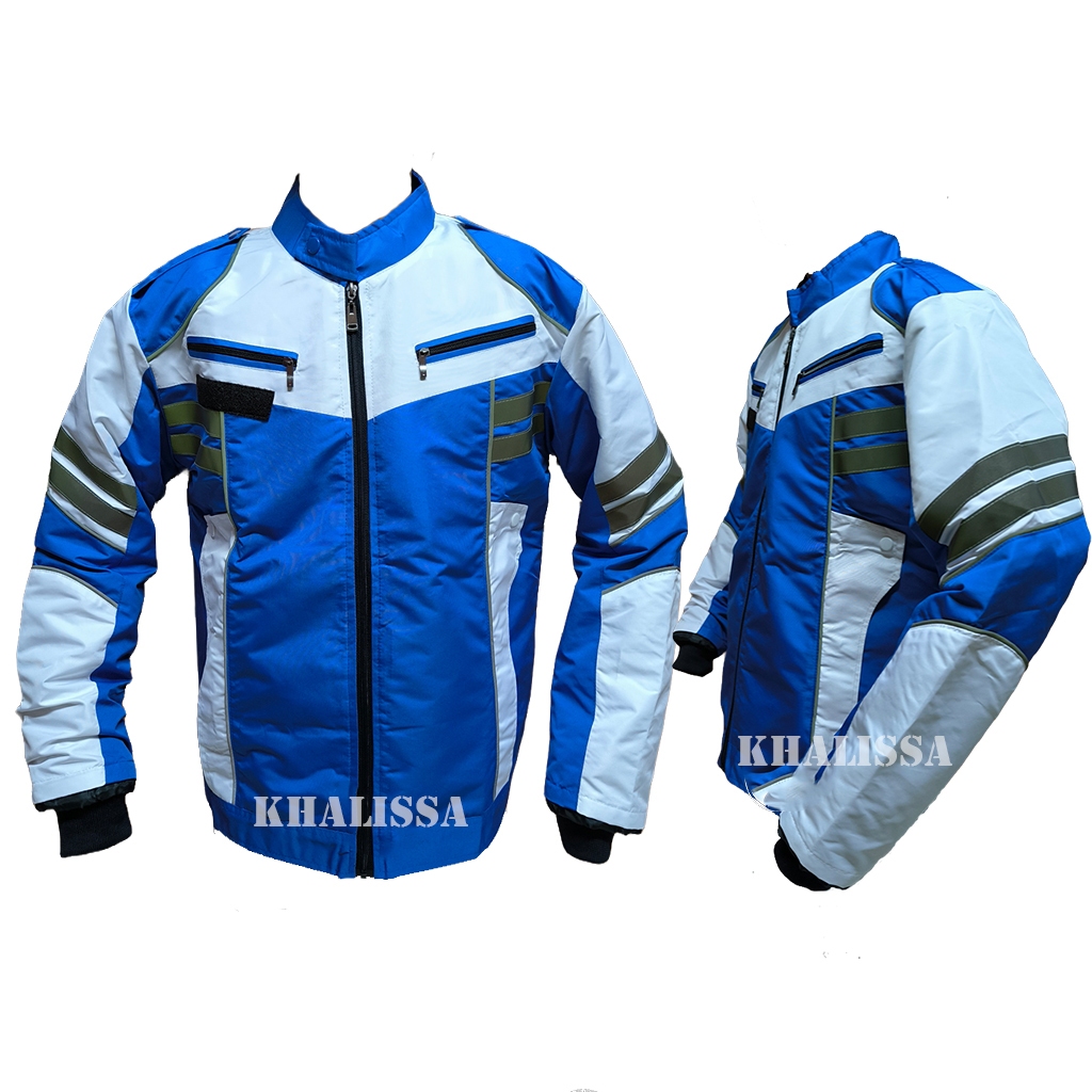 Jual Jaket Patwal Bikers Touring Motor Bahan Taslan Waterproof Anti Air