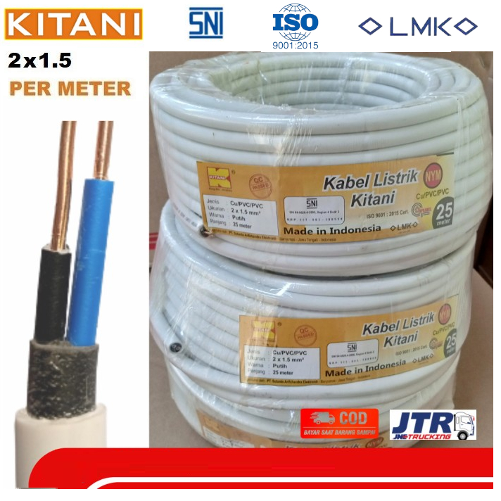 Jual Kabel Nym Kitani X Eceran Per Meter Kabel Tembaga Kawat X