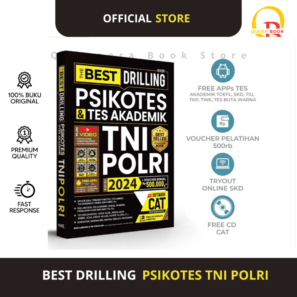 Jual THE BEST DRILLING PSIKOTES TES AKADEMIK TNI POLRI 2024 Shopee