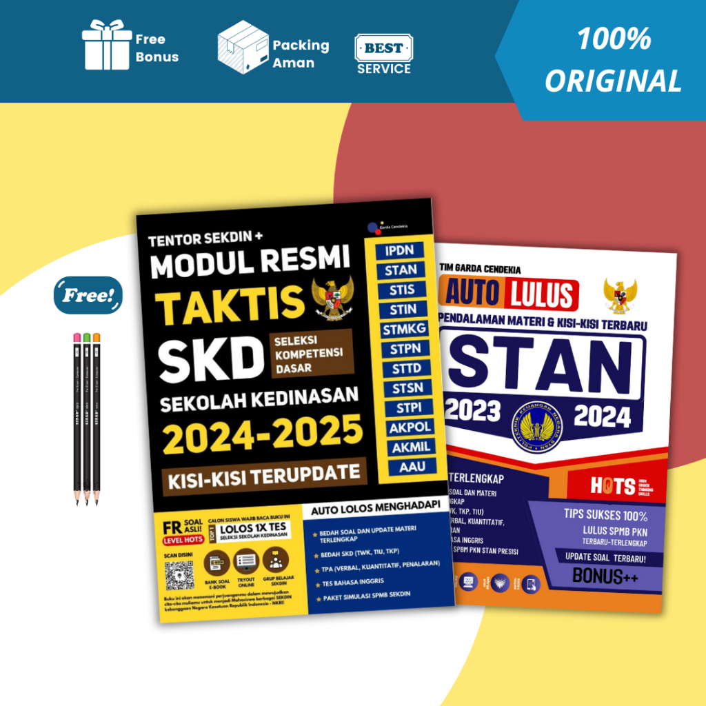 Jual PAKET HEMAT BUKU SEKOLAH KEDINASAN MODUL RESMI TAKTIS SKD