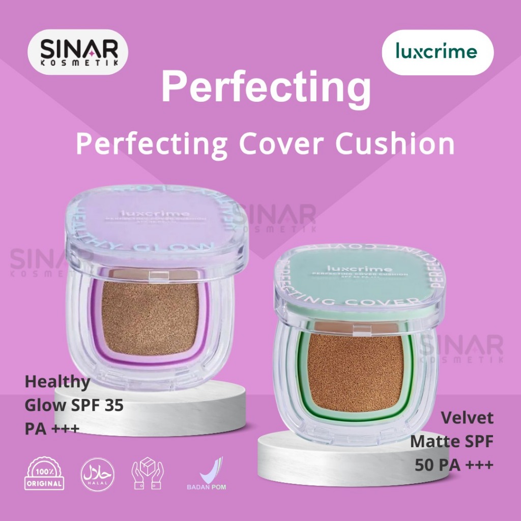 Jual Luxcrime Perfecting Cover Cushion Healthy Glow Spf Pa