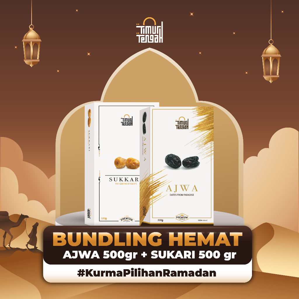 Jual Timur Tengah Bundling Hemat Paket Kurma Gr Ajwa Sukari