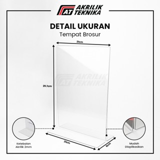 Jual Tempat Brosur Akrilik Tent Card Holder Qris Barcode Nomor Menu