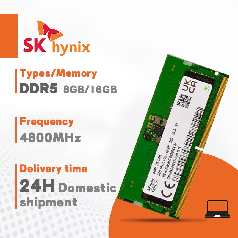 Jual Jakarta SpotSK Hynix 8GB 16GB 1Rx8 262Pin DDR5 SODIMM PC5 34800