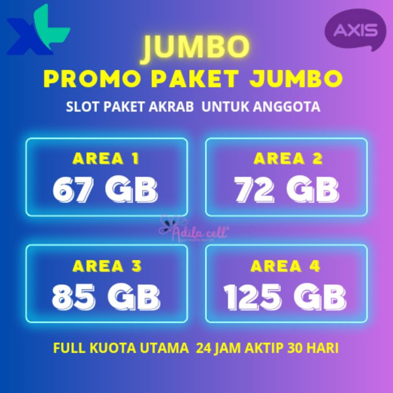 Jual PROMOO PAKET DATA KUOTA AKRAB UNTUK XL AXIS Shopee Indonesia