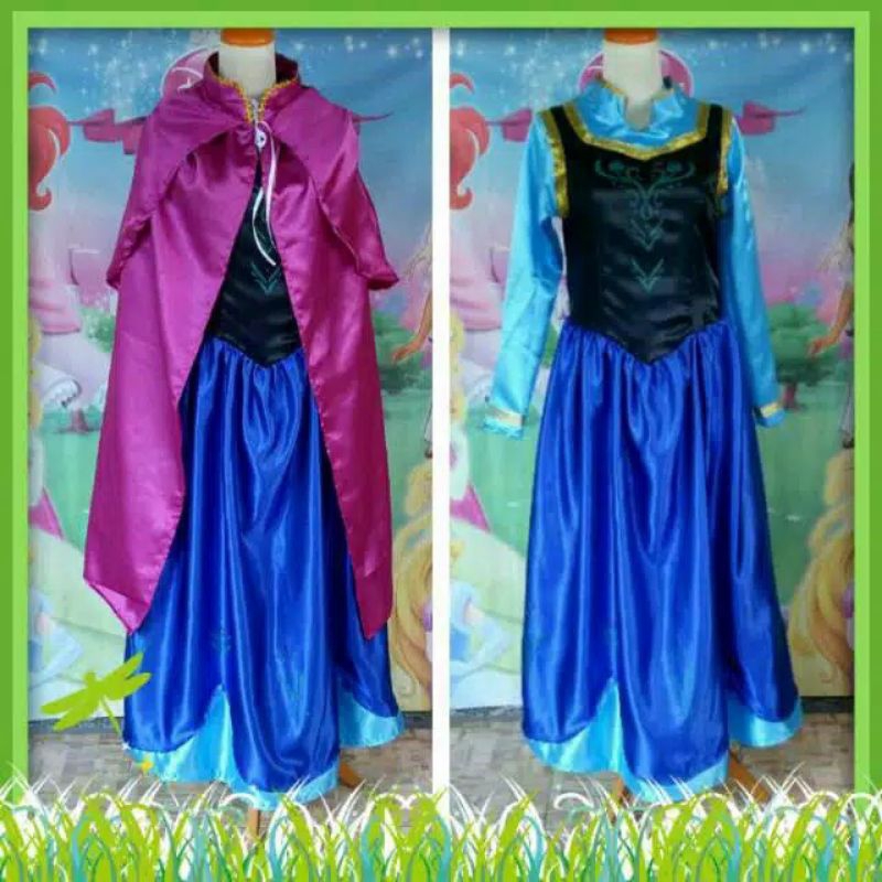 Jual Princess Anna Frozen Dewasa Baju Kostum Princess Anna Frozen Set