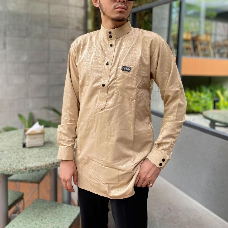 Jual KOKO KURTA EMBOS LENGAN PANJANG KURTA SLIM FIT KURTA BSY EMBOS