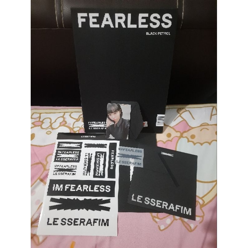 Jual Le Sserafim 1st Mini Album Fearless Black Petrol Unsealed Fullset