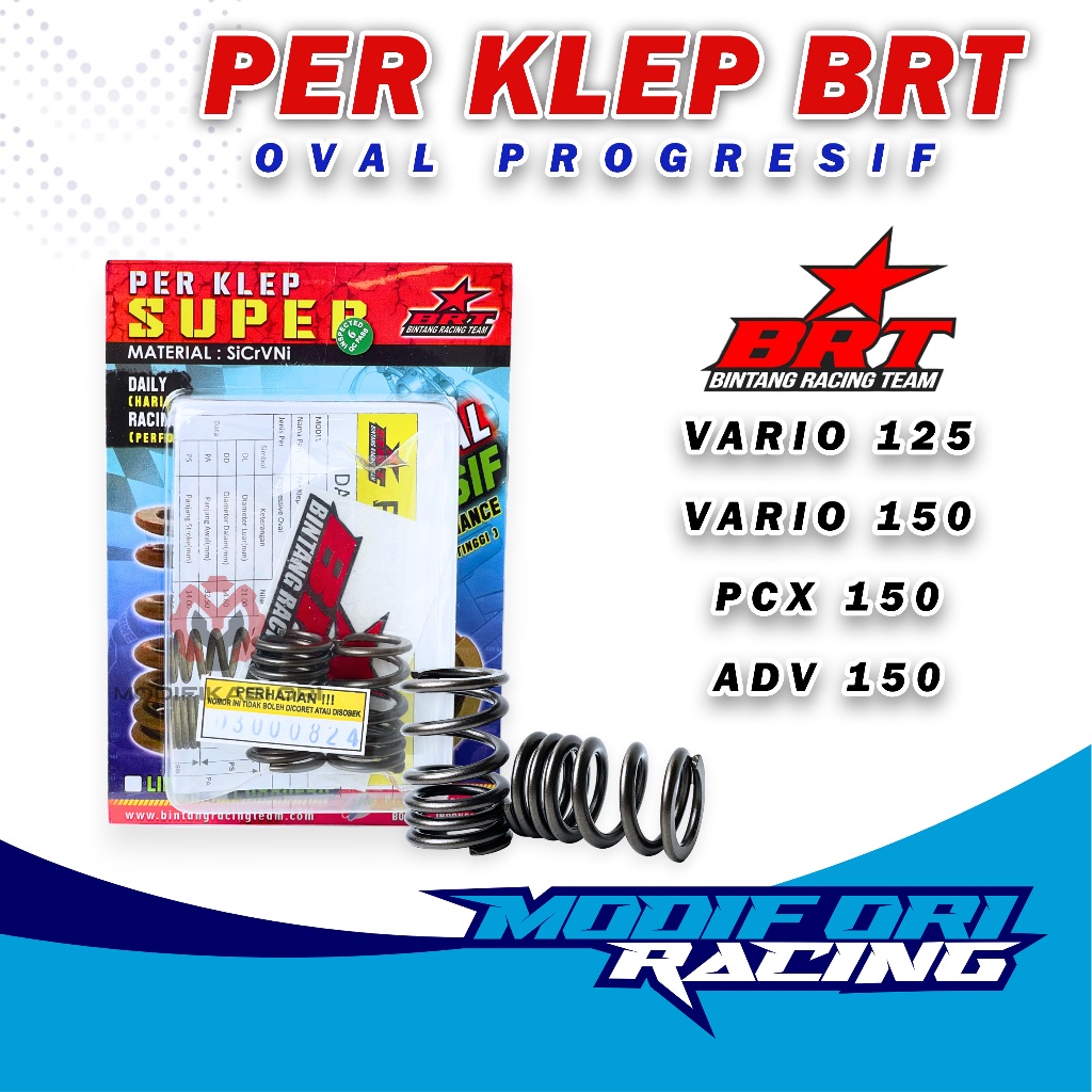 Jual Per Klep BRT Vario 150 PCX ADV 150 BRT Per Klep Oval Progresif Per