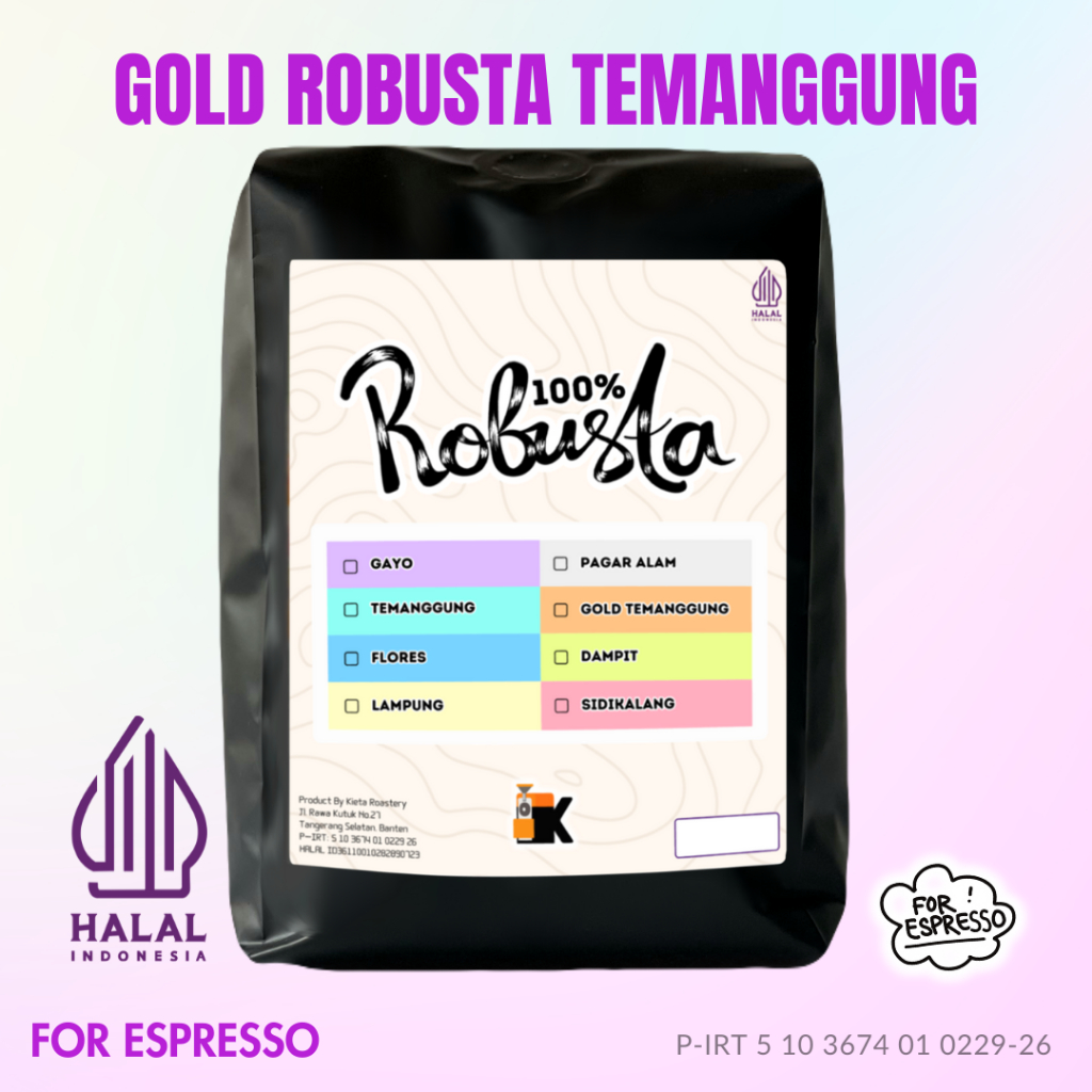 Jual Kieta Roastery Biji Kopi Espresso Gold Robusta Temanggung Untuk