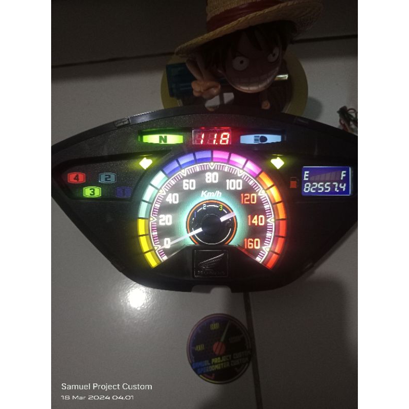 Jual Papan Speedometer Honda Supra X Batman Custom Shopee Indonesia