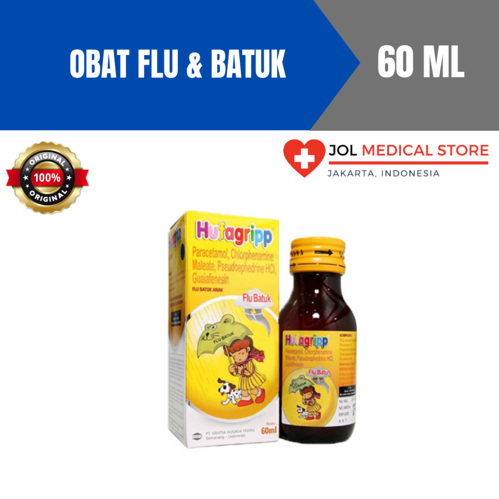 Jual Obat Flu HUFAGRIP SYR FLU BATUK 60 ML Shopee Indonesia