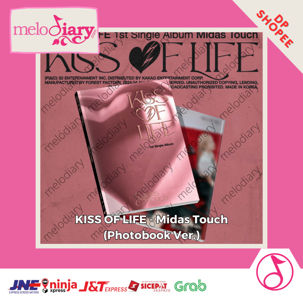 Jual Kiss Of Life Midas Touch St Single Album Photobook Ver