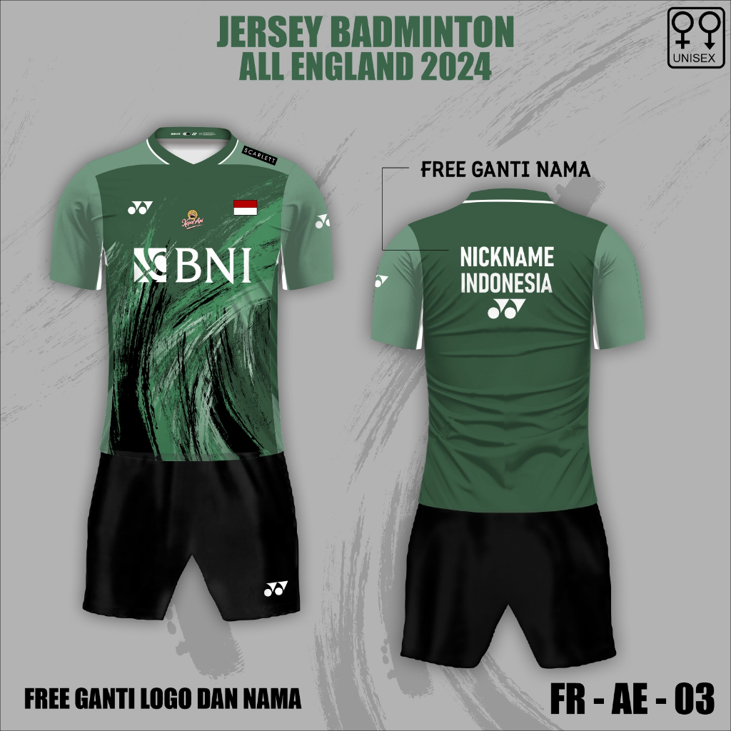 Jual Jersey Badminton Fajri Juara All England Baju Bulutangkis