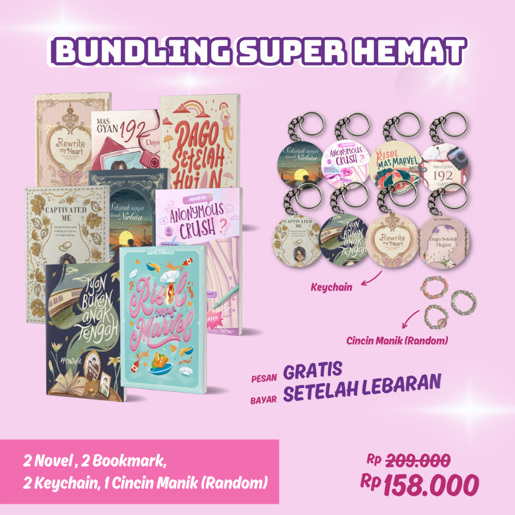 Jual BUNDLING SUPERHEMAT NOVEL REWRITE MY HEART MAS GYAN 192 DAGO