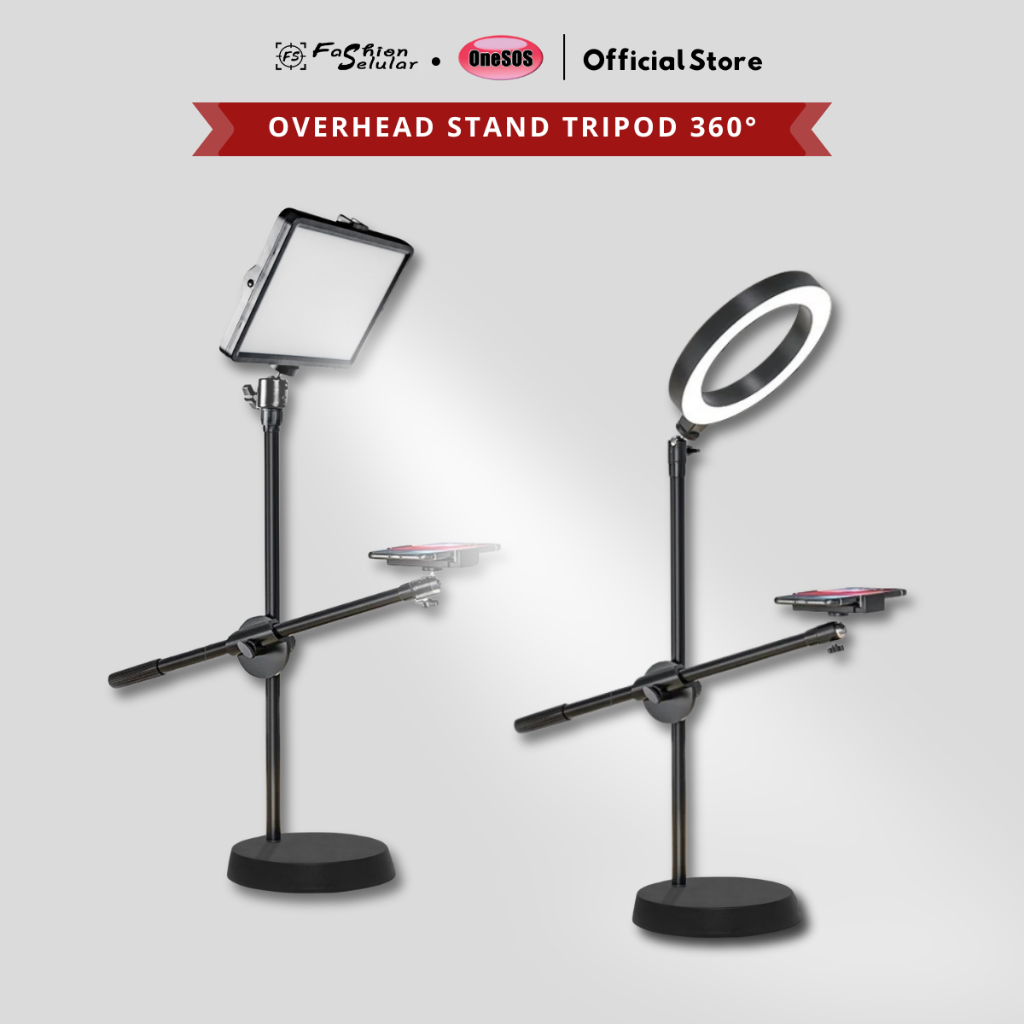 Jual Onesos Overhead Phone Stand Tripod Led Lampu Stand Holder