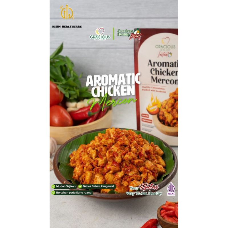 Jual Aromatic Chicken Mercon Pedes Sopan Gracious Healthy Instant