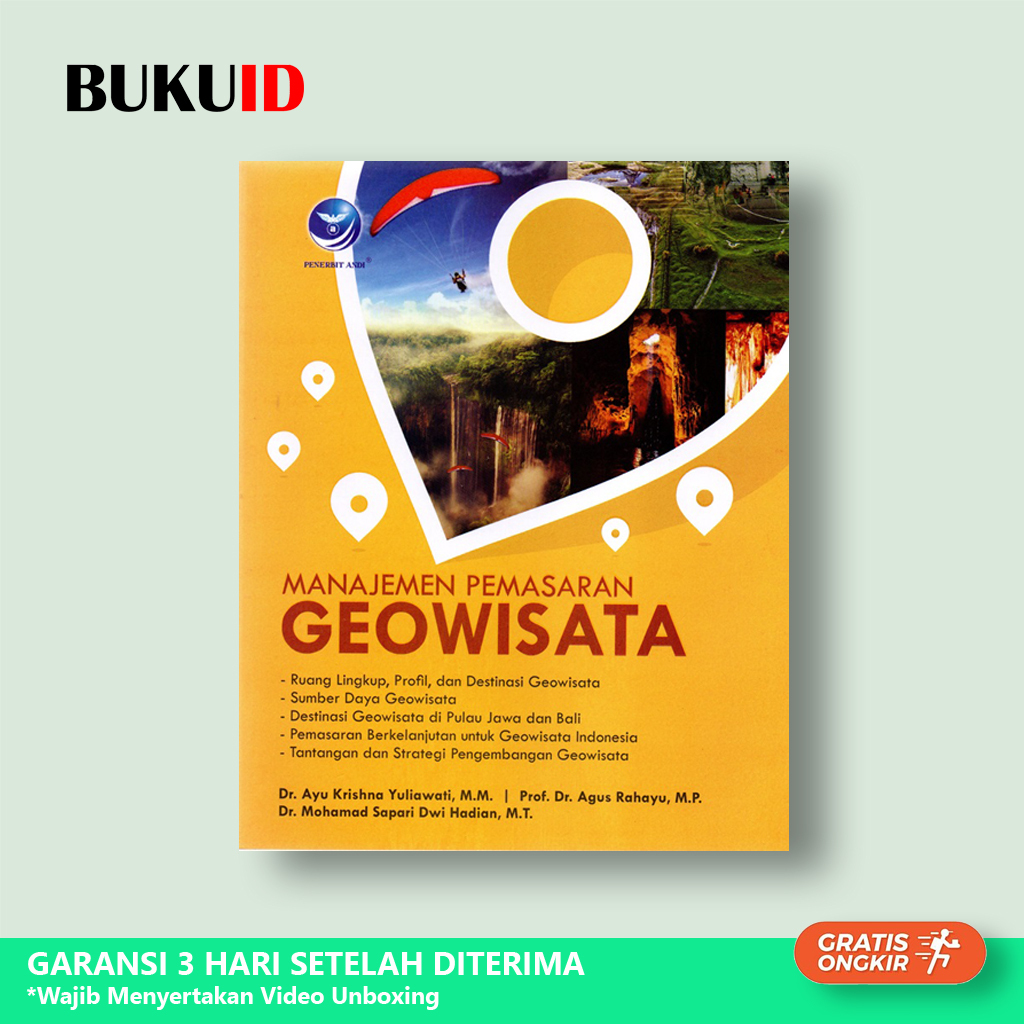 Jual Buku Manajemen Pemasaran Geowisata Original Shopee Indonesia