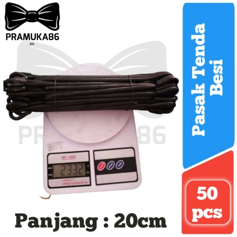 Jual Per Ikat Isi 50pcs Pasak Tenda Besi 20cm Patok Pancang Besi