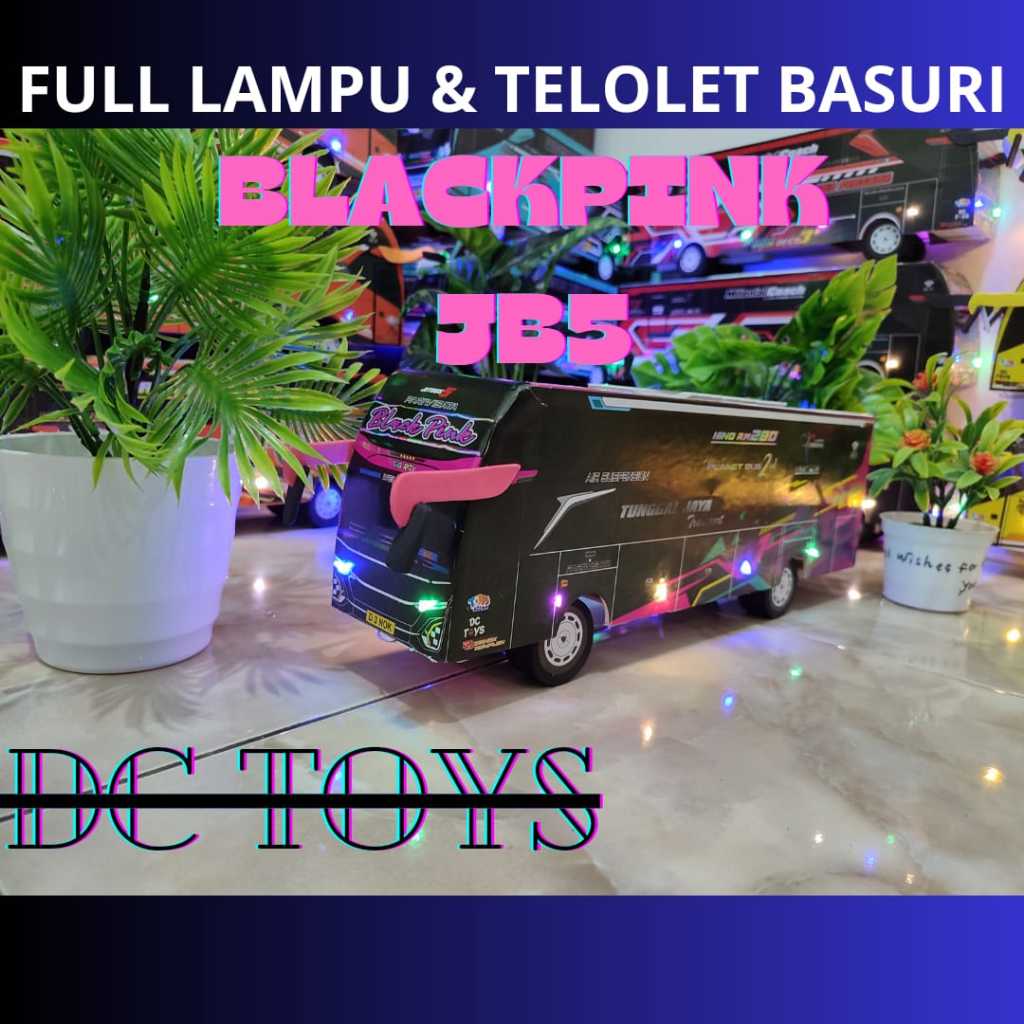 Jual MAINAN VIRAL MINIATUR BUS TELOLET BASURI BLACKPINK JB5 TUNGGAL