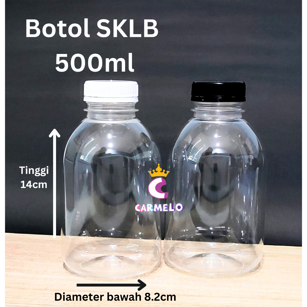 Jual Minimal Order 8pc Botol GENDUT 500 Ml Botol Plastik Sirup Kopi