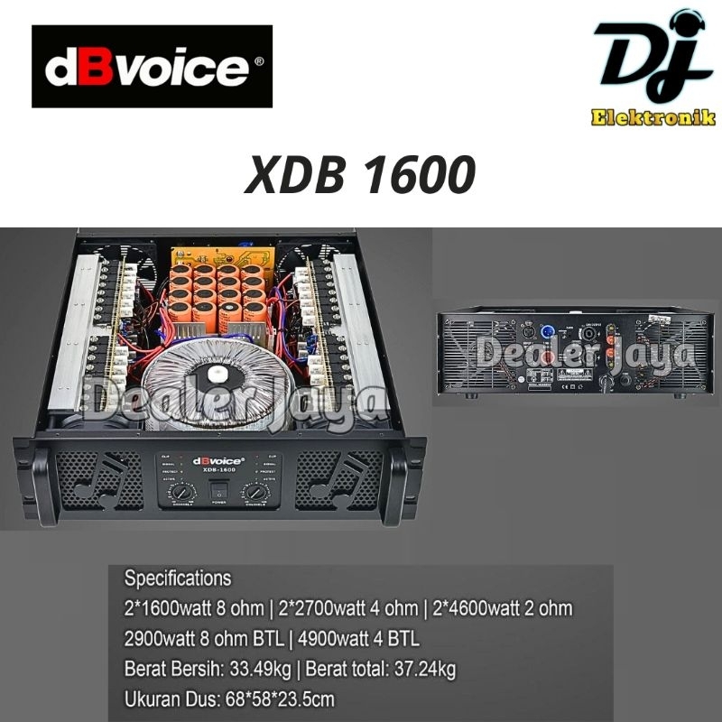 Jual Power Amplifier Db Voice Xdb Xdb Channel Dbvoice