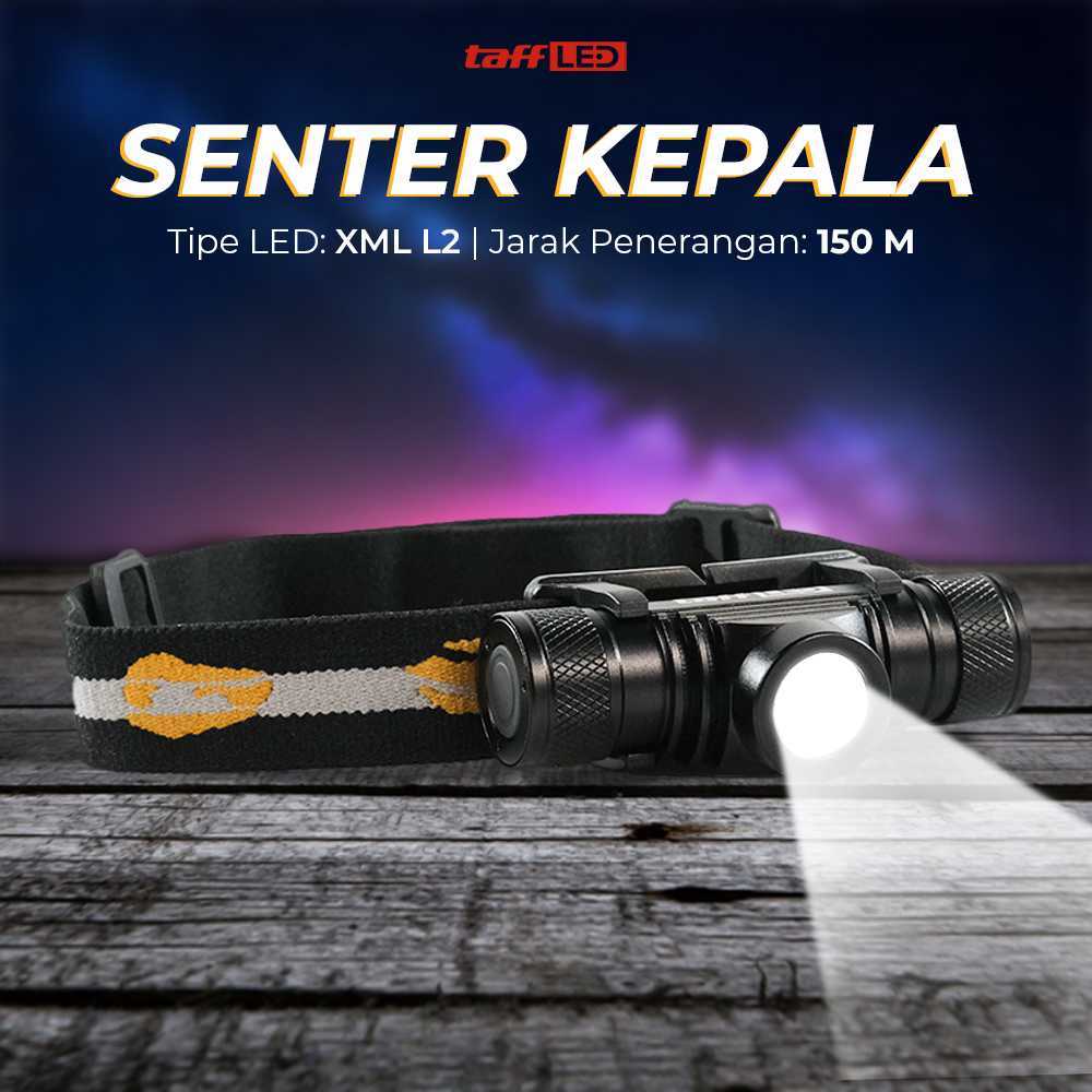 Jual Senter Kepala Headlamp Headlight LED XML L2 800 Lumens D10 GCU2