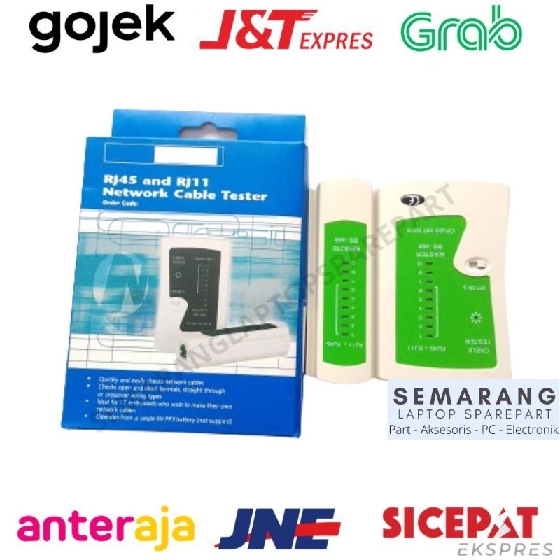 Jual LAN TESTER Alat Cek Kabel Internet Rj45 Rj11 Pendeteksi Aliran