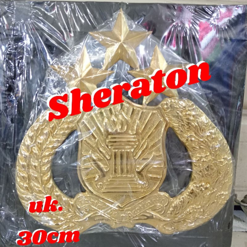 Jual Plat Kuningan Logo TRI BRATA POLISI POLRI Ukuran 30cm Shopee