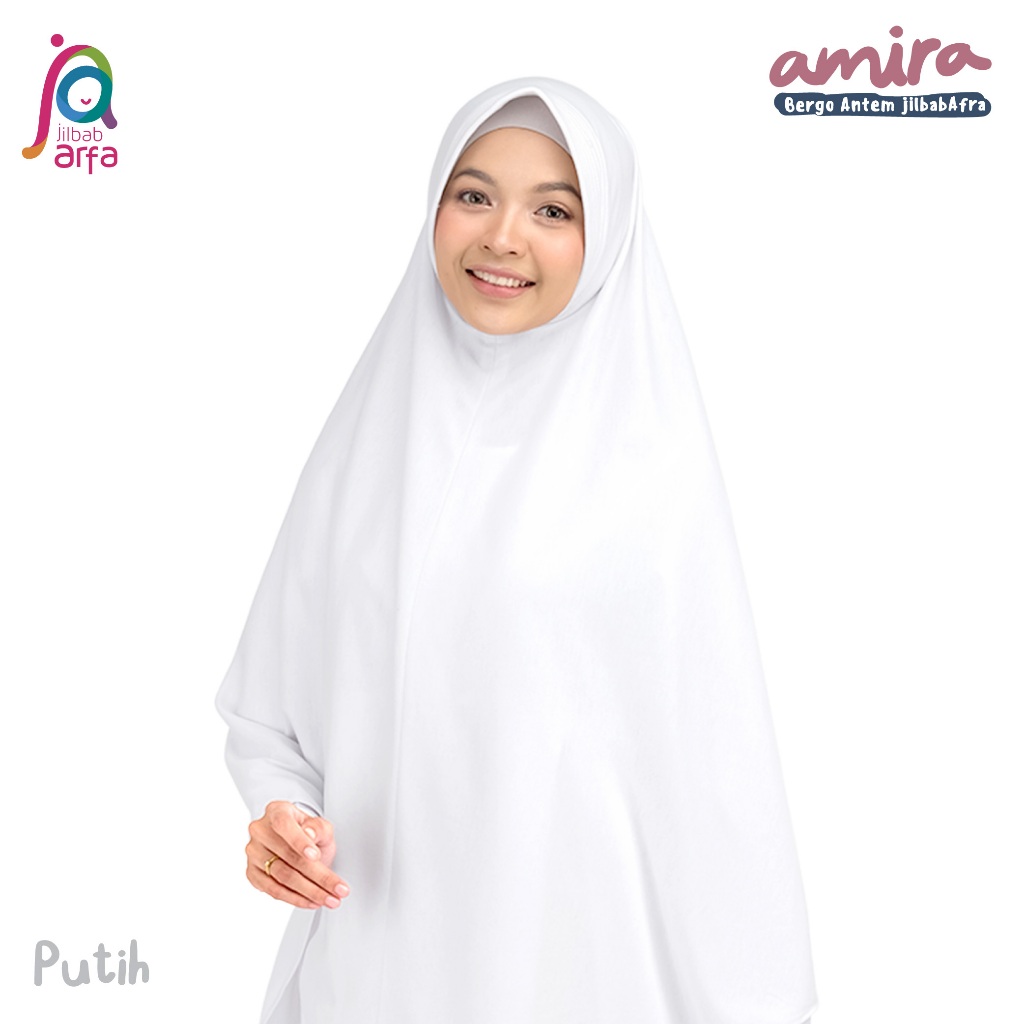 Jual Jilbab Arfa Afra Amira Ukuran M L Xl Jumbo Bergo Pet Antem