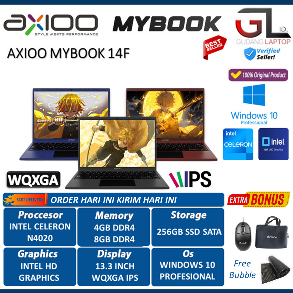 Jual Promo Laptop Baru Murah Axioo Mybook F Intel N Ram Gb Ssd